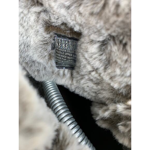 Skechers Women’s Dark Brown Faux-Fur Slip-On Boots Size 9.5 49204 - Picture 7 of 8